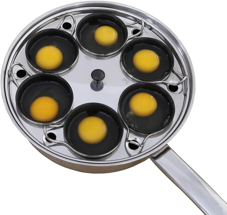 Stainless Steel Egg Poacher Pan for Perfect Poached Eggs