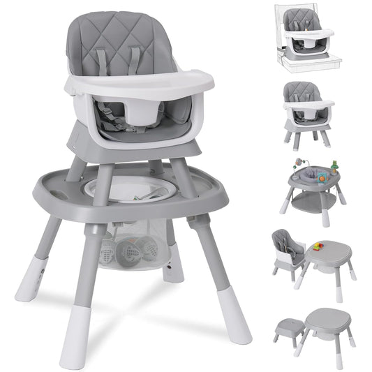 15-in-1 Convertible Baby High Chair with Activity Center