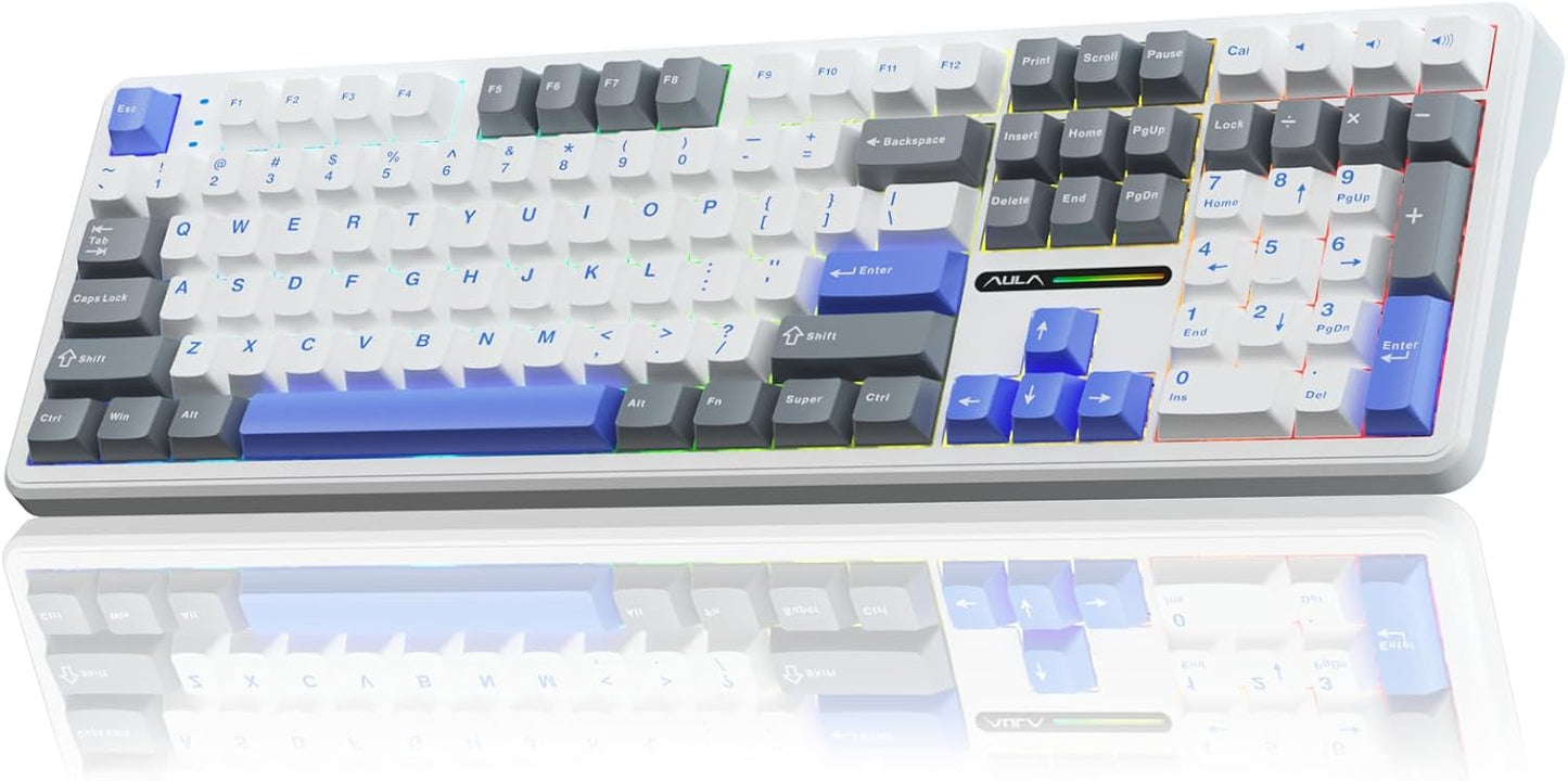 AULA F108 Wireless Mechanical Keyboard with RGB Backlight Features
