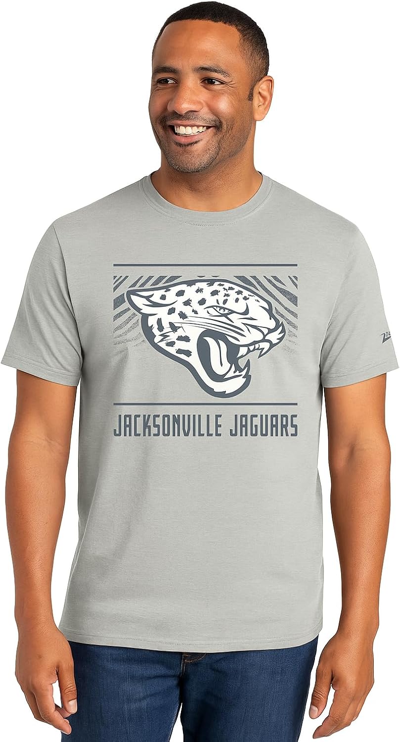 Zubaz NFL Men's Short Sleeve Team Graphic T-Shirt for Fans