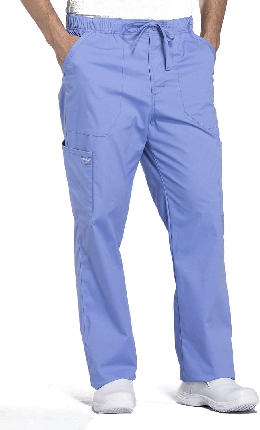 Cherokee Scrubs for Men Tapered Leg Cargo Pants with Zip Fly