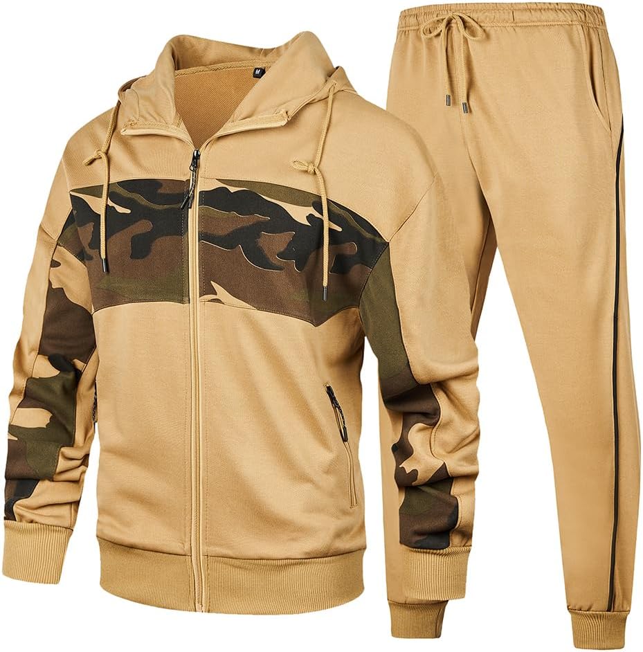 Men's Hooded Athletic Tracksuit for Comfort and Style