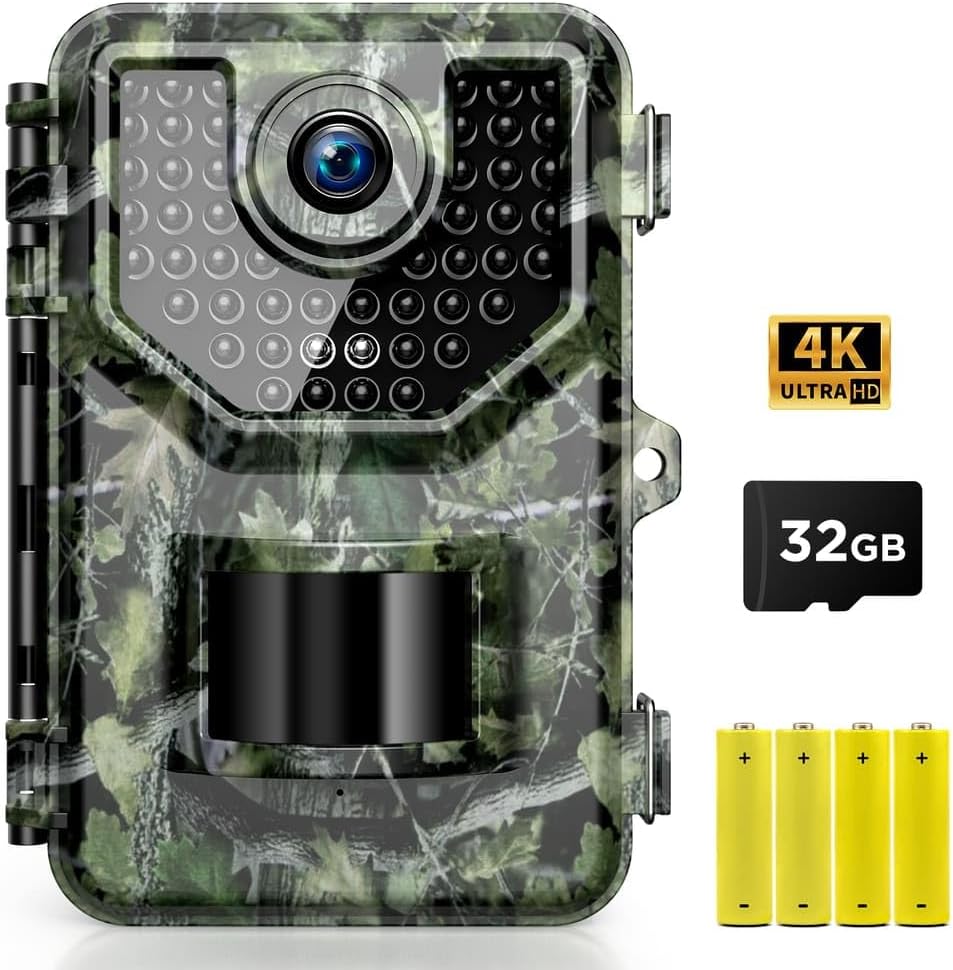 Vikeri 4K 48MP Trail Cam: Instant Night Vision