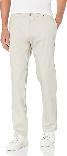 Dockers Men's Athletic Fit Khaki Lux Cotton Stretch Pants