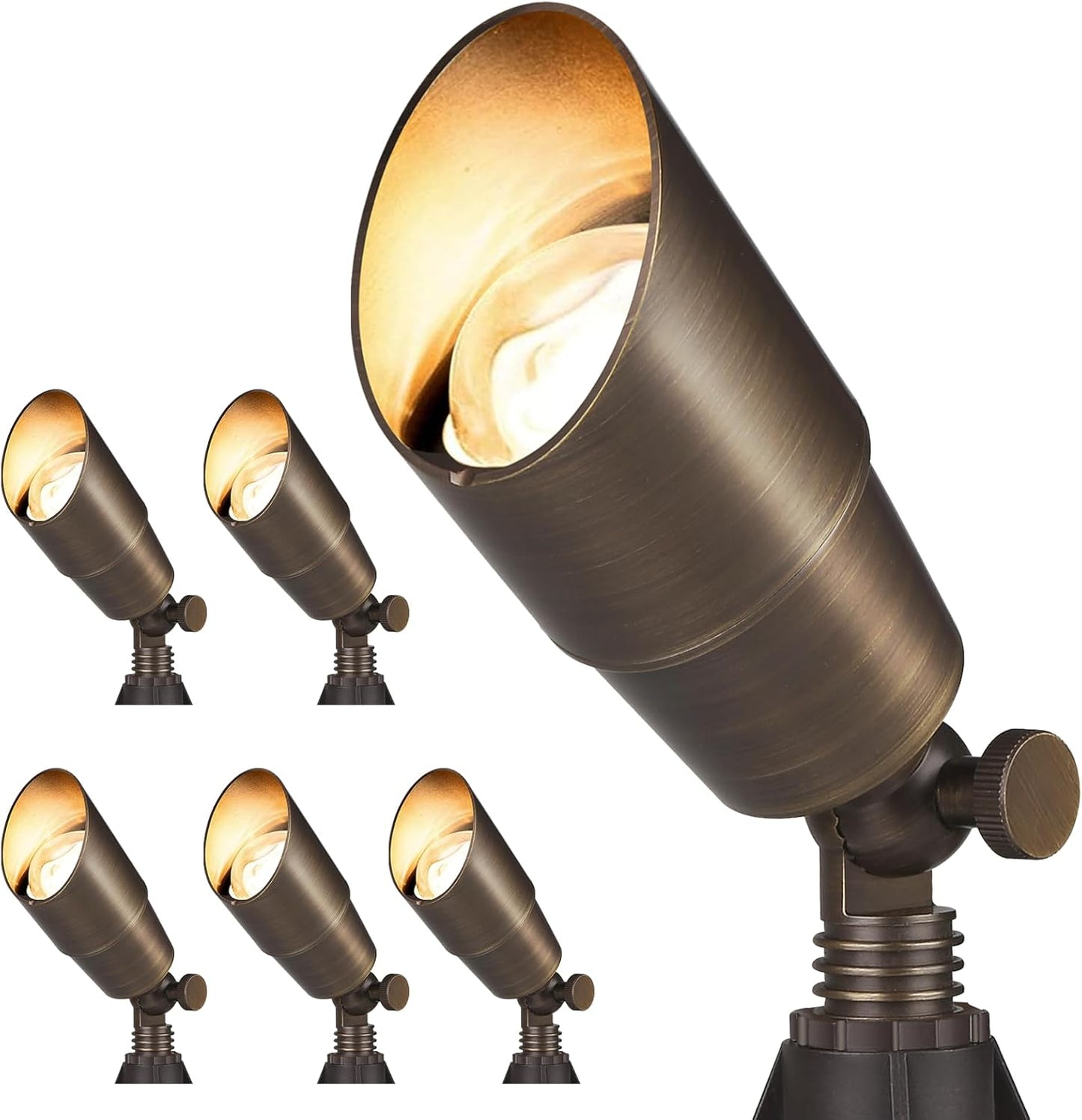 Gardencoin Solid Brass Outdoor Landscape Spotlights for Yard
