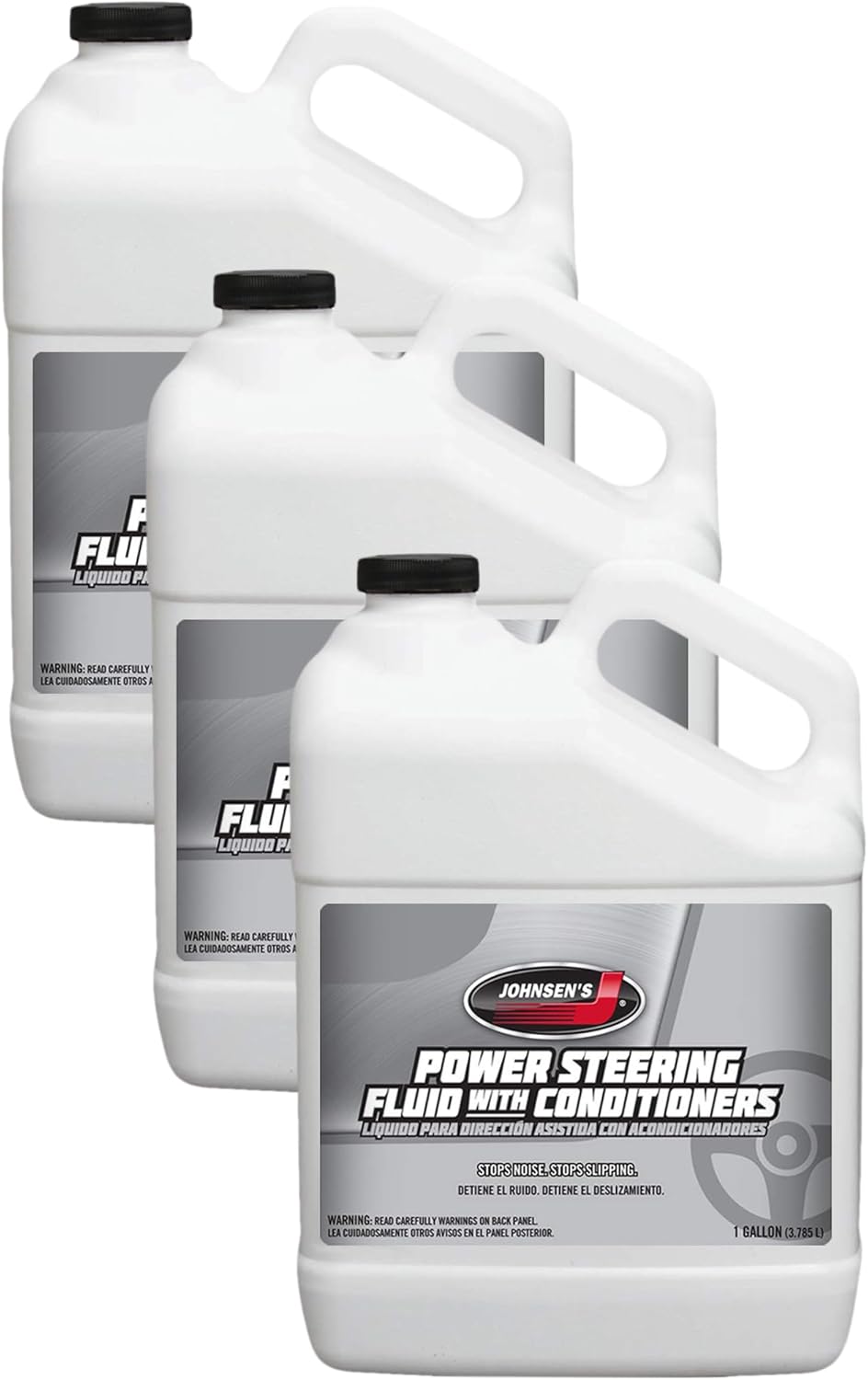 Johnsen's 4611 Power Steering Fluid - High Quality 1 Gallon Pack