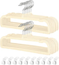 Pants Hangers Non Slip 20 Pack Velvet Hangers for Closet - Space