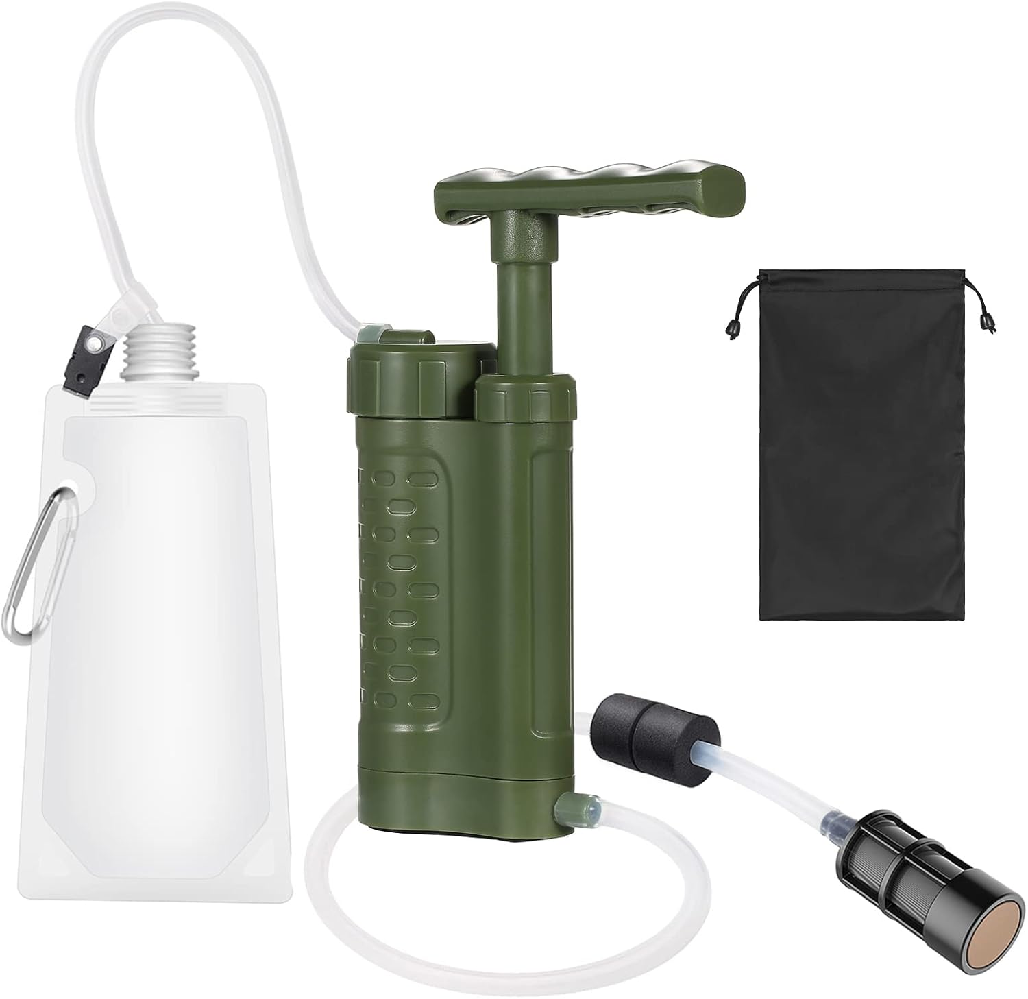 Ultra-Fine 0.01 Micron Water Purifier Pump - Portable Emergency Gear