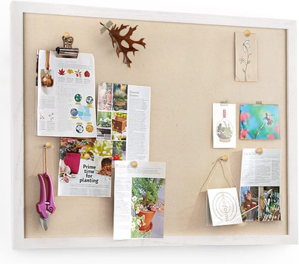 Miratino Large Bulletin Board 23x18 inch for Home and Office