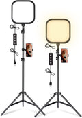 2-Pack LED Video Light Kit, 20W Studio Light - Dimmable Stream