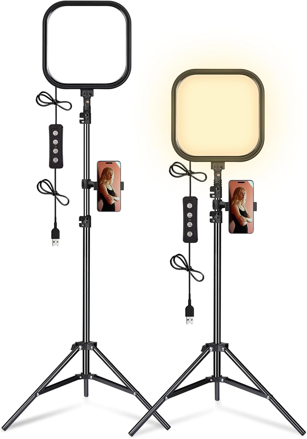 2-Pack LED Video Light Kit for Professional Photography and Streaming
