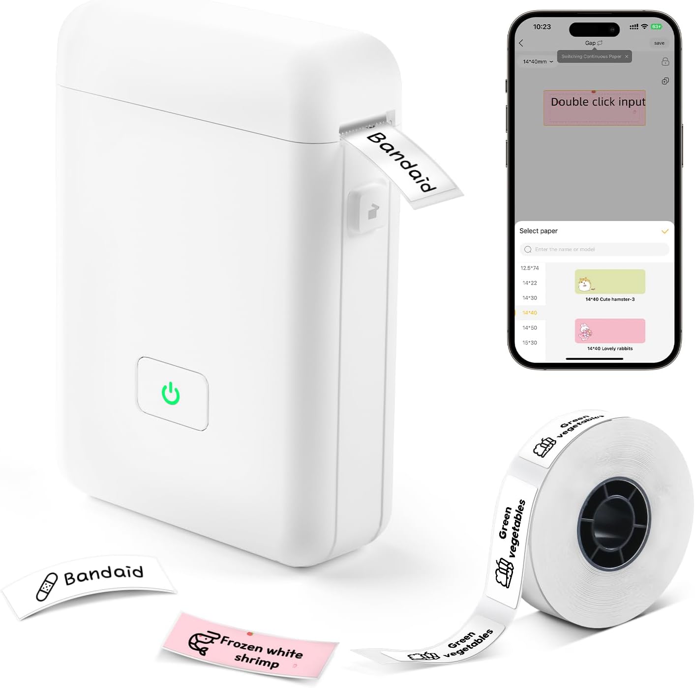 Portable Bluetooth Label Printer - Organize Anywhere with Ease