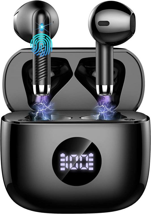 Jxrev Bass Boost Wireless Earbuds - 40H Playback, IP7 Waterproof