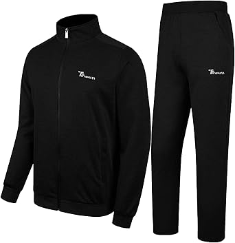 Rdruko Men's Tracksuit Full Zip Casual Sports Jogging Set