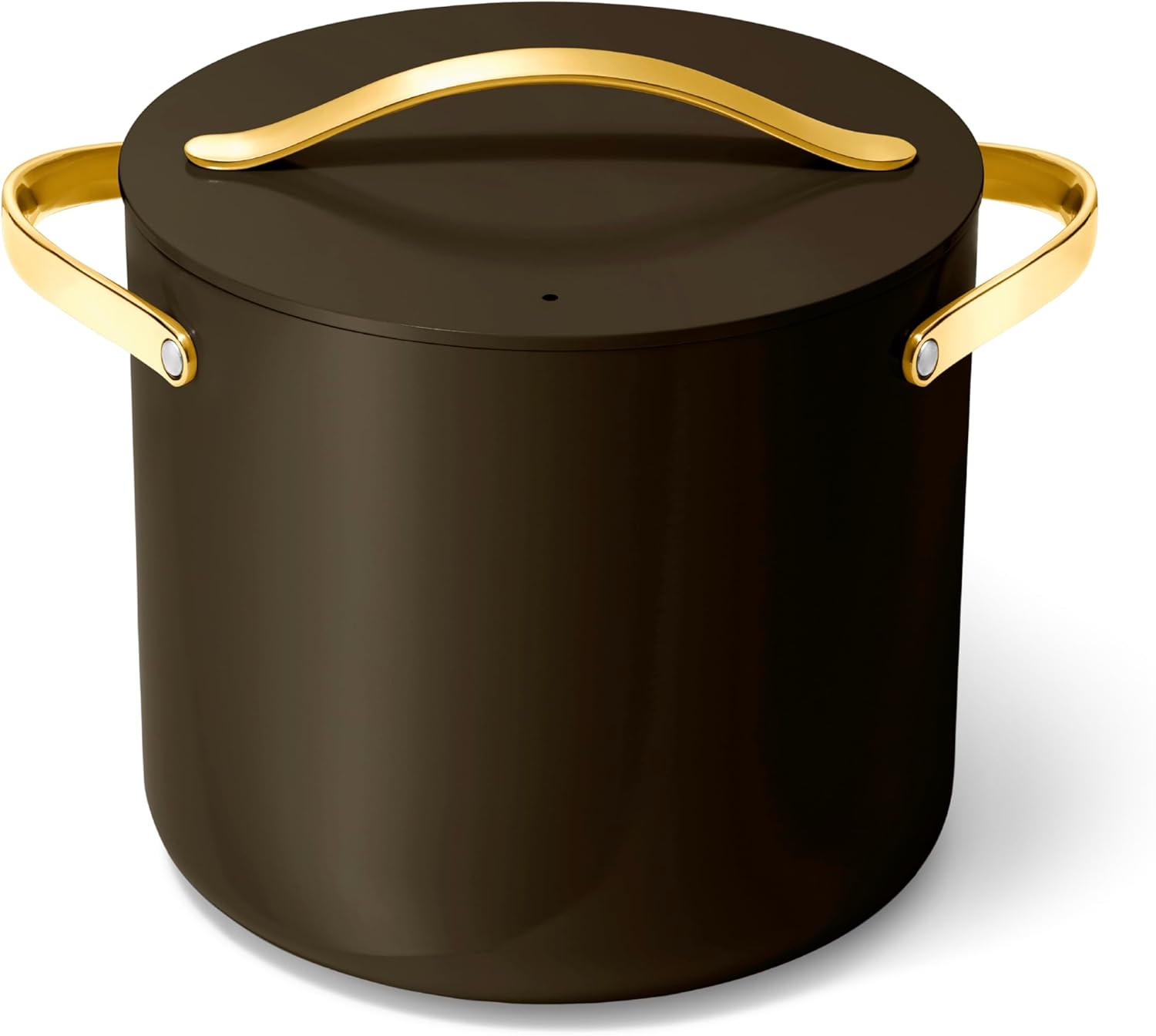 Caraway Stock Pot 12 Qt Ceramic Coated Pot for Big Batches