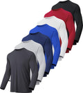 7 Pack Long Sleeve Shirts for Men UPF 50+ - Quick Dry Comfort MLYENX