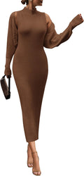 PRETTYGARDEN Women's Knit 2 Piece Fall Sweater Dress Set - Cozy Fit