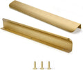 Brushed Brass Edge Finger Tab Pull 10Pack 11.81in - Easy Install