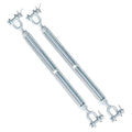 1/2ft Jaw Jaw Turnbuckle Galvanized 12in - Durable 3500lb Tensioner
