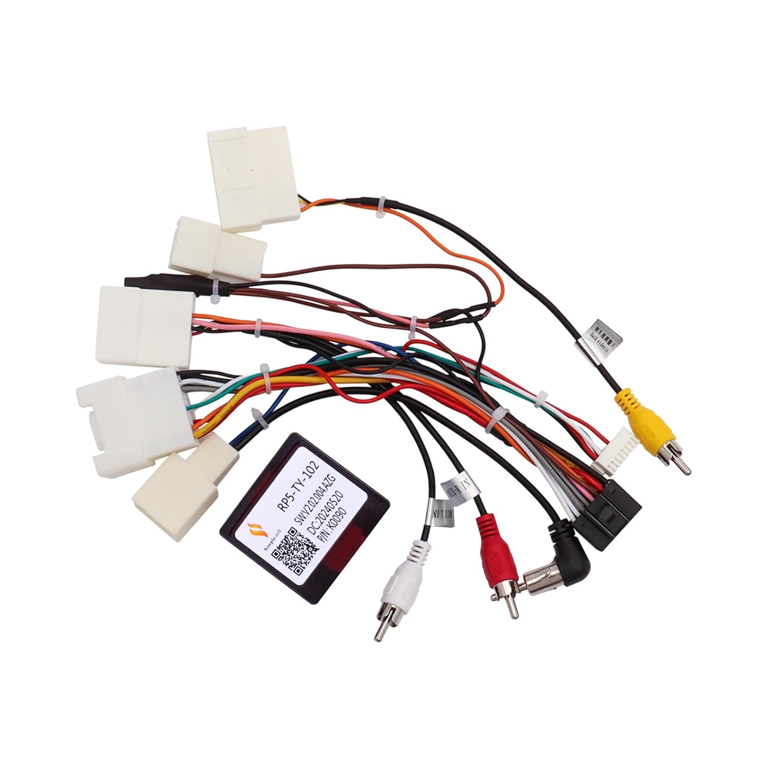 16-PIN Car Stereo Wiring Harness for Toyota Models with Canbus