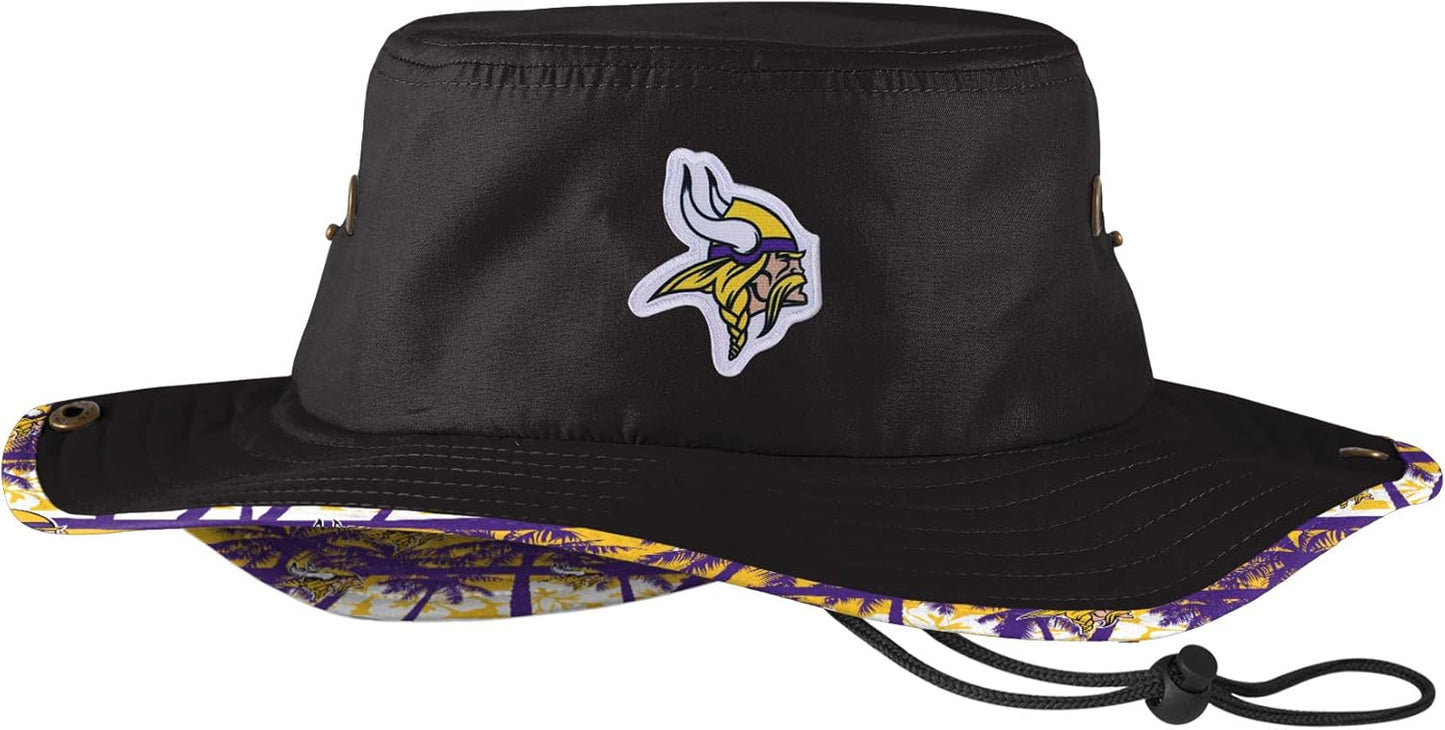 FOCO Men's NFL Team Logo Sport Outdoor Sun Bucket Boonie Hat