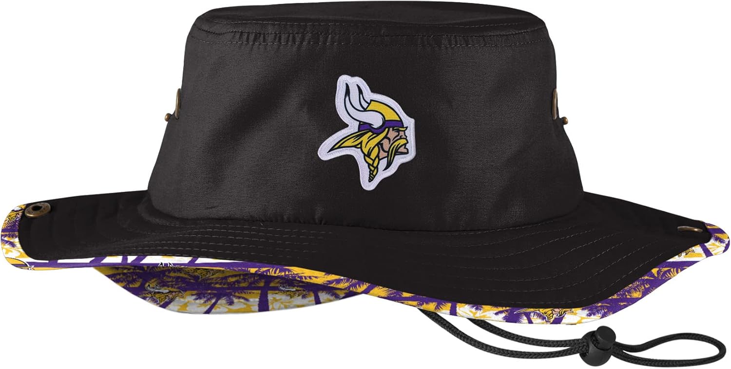 FOCO Men's NFL Team Logo Sport Outdoor Sun Bucket Boonie Hat