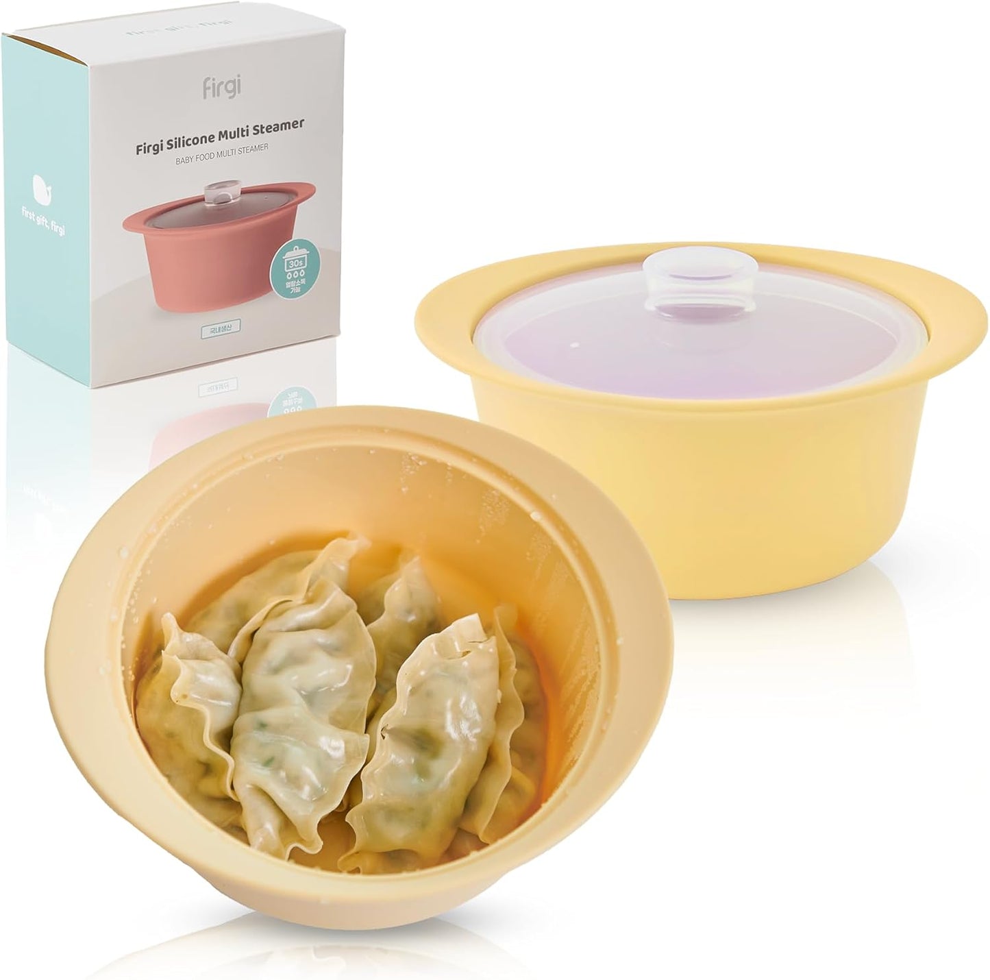 Korean 100% Food-Grade Silicone Steamer - Easy Clean & Heat-Resistant