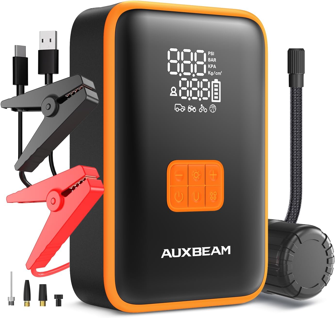 Powerful 3500A Car Jump Starter with Air Compressor by Auxbeam