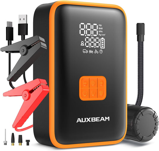 Powerful 3500A Car Jump Starter with Air Compressor by Auxbeam