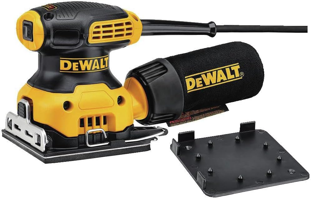 DEWALT Electric Sander 1/4 Sheet with 14,000 OPM Performance