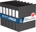 Premium Economy 6-Pack 3-Ring D-Ring Binders 1.5 in - Reliable