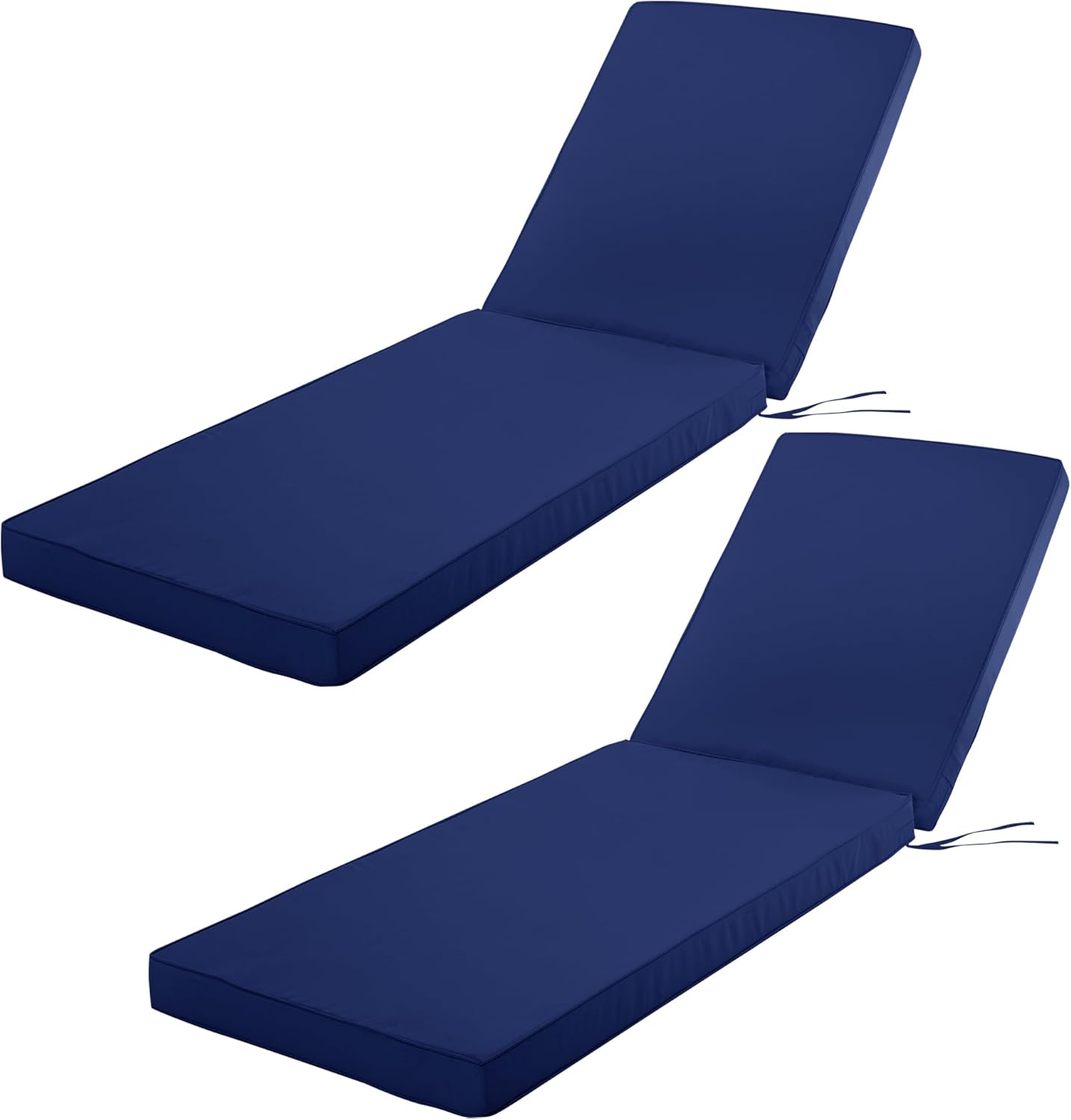 Outdoor Chaise Lounge Cushion Set of 2 for Patio Furniture