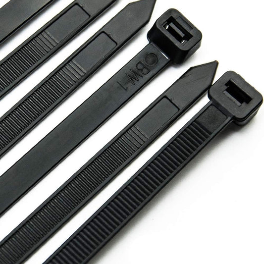 Ultra Strong 12 Cable Zip Ties - 120 lbs Strength - 100 Pack