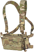 KRYDEX Tactical Chest Rig with Triple Mag Pouch Insert - Lightweight