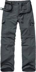 Mens Hiking Pants Quick Dry Lightweight Convertible Zip Off Cargo