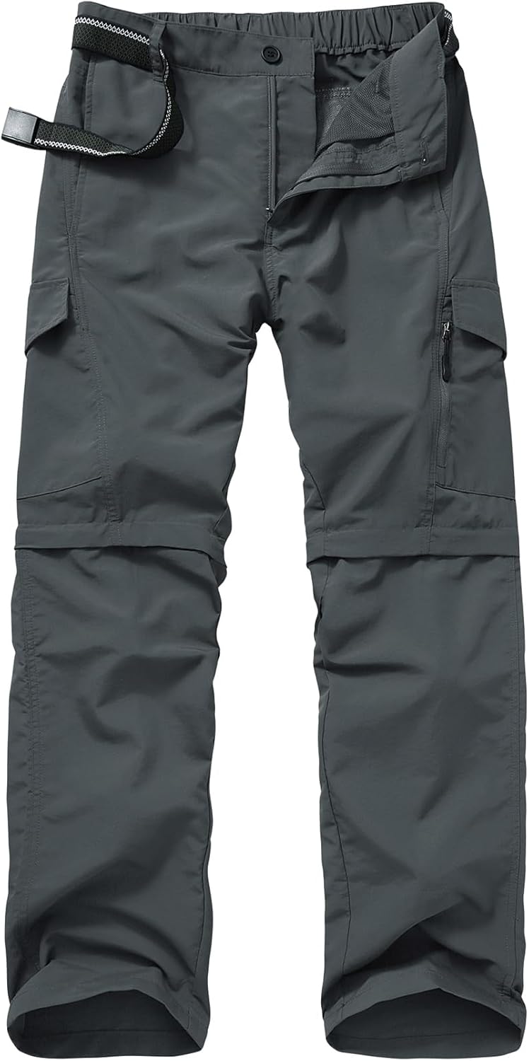 Mens Hiking Pants Quick Dry Lightweight Fishing Convertible Trousers