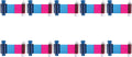 Bodno 10 x Magicard Pronto 100 YMCKO Color Ribbon - 1,000 Prints
