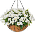 Artificial Hanging Bougainvillea Flower Basket for Outdoor Decor