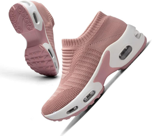 Mesh Sneakers for Women - Lightweight Non Slip Sock Shoes