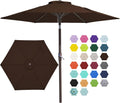 7.5ft Patio Umbrella Market Table Umbrella - Crank Tilt for Easy Shade