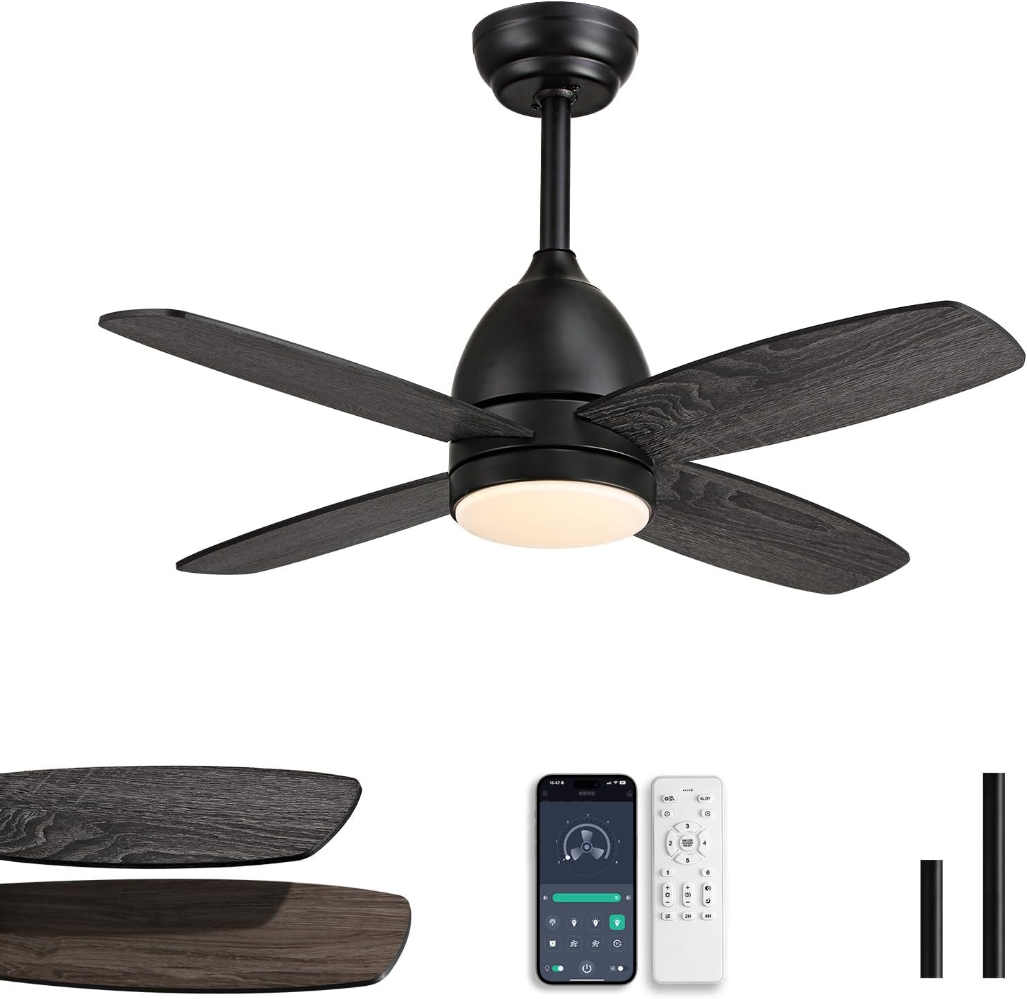 Ceiling Fans with Lights and Remote for Indoor and Outdoor Use