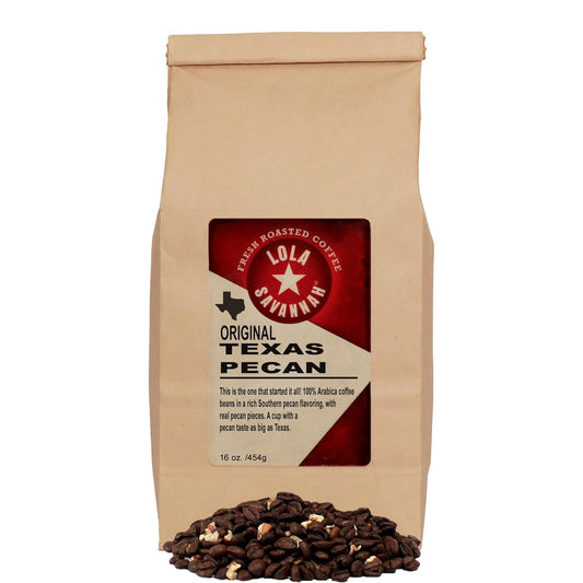 Lola Savannah Texas Pecan Coffee 1lb: Rich & Energizing!