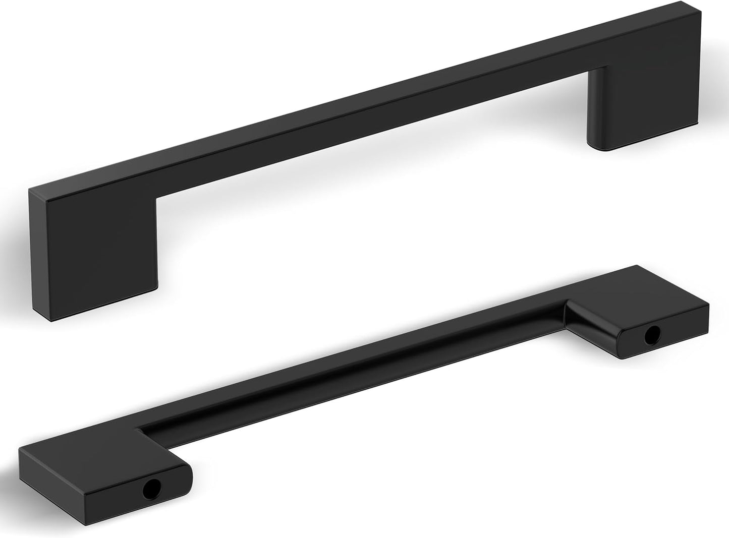 10pc Matte Black Cabinet Handles - 5ft Drawer Pulls for Home