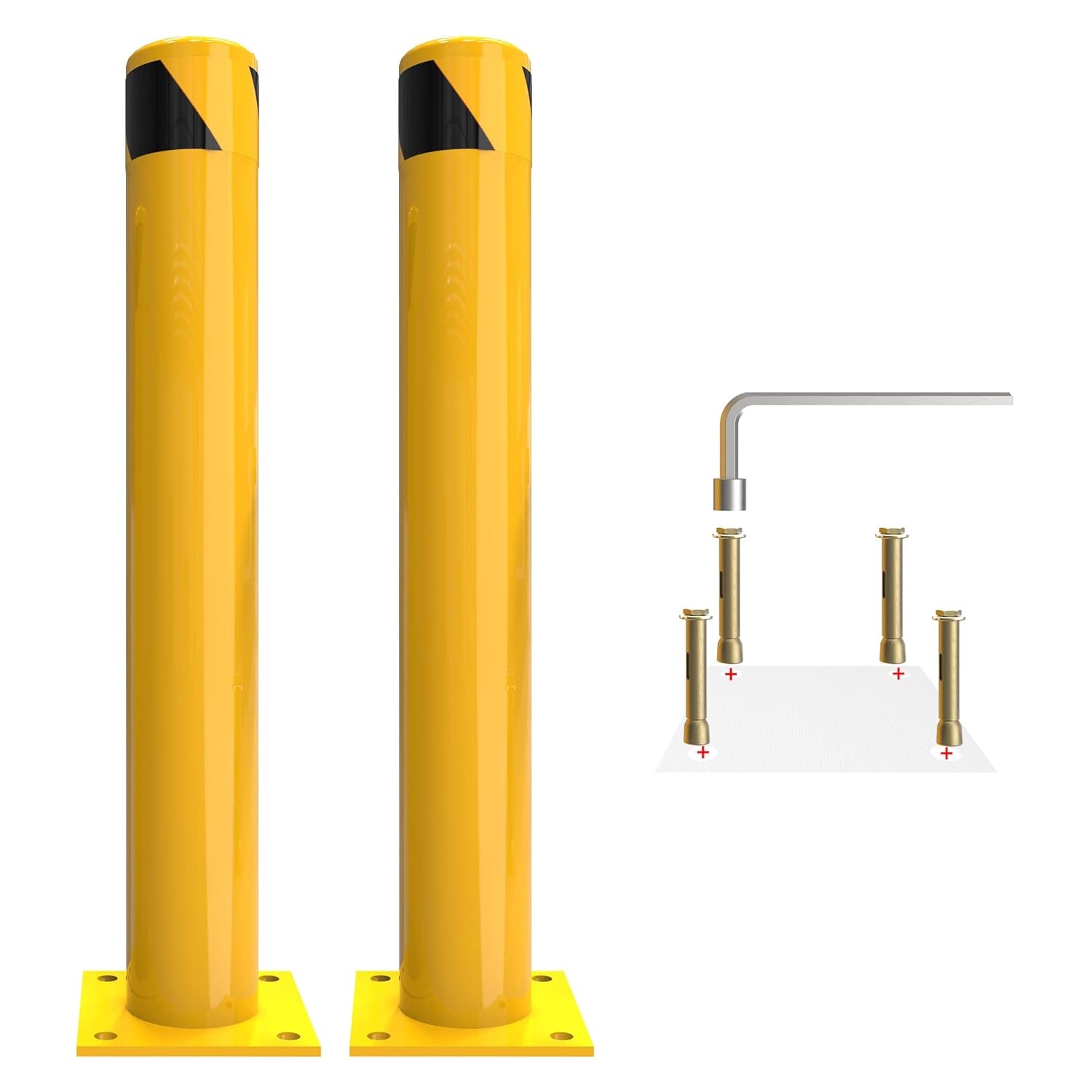 YITAHOME Safety Bollard Post for Effective Protection in Warehouses