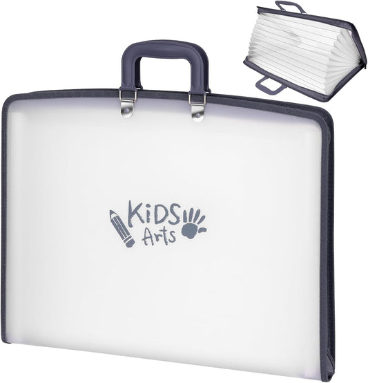 11x17 Kids Art Portfolio - Durable Accordion File Organizer