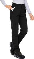 Womens Snow Pants Winter Waterproof Soft Shell Fleece Lined Cargo