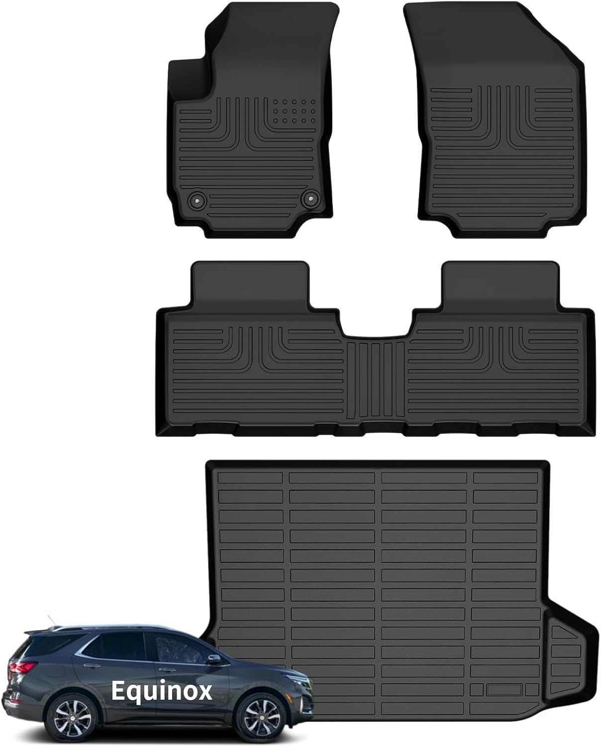 Wayhigh All Weather Floor Mats for 2018-2024 GMC Terrain