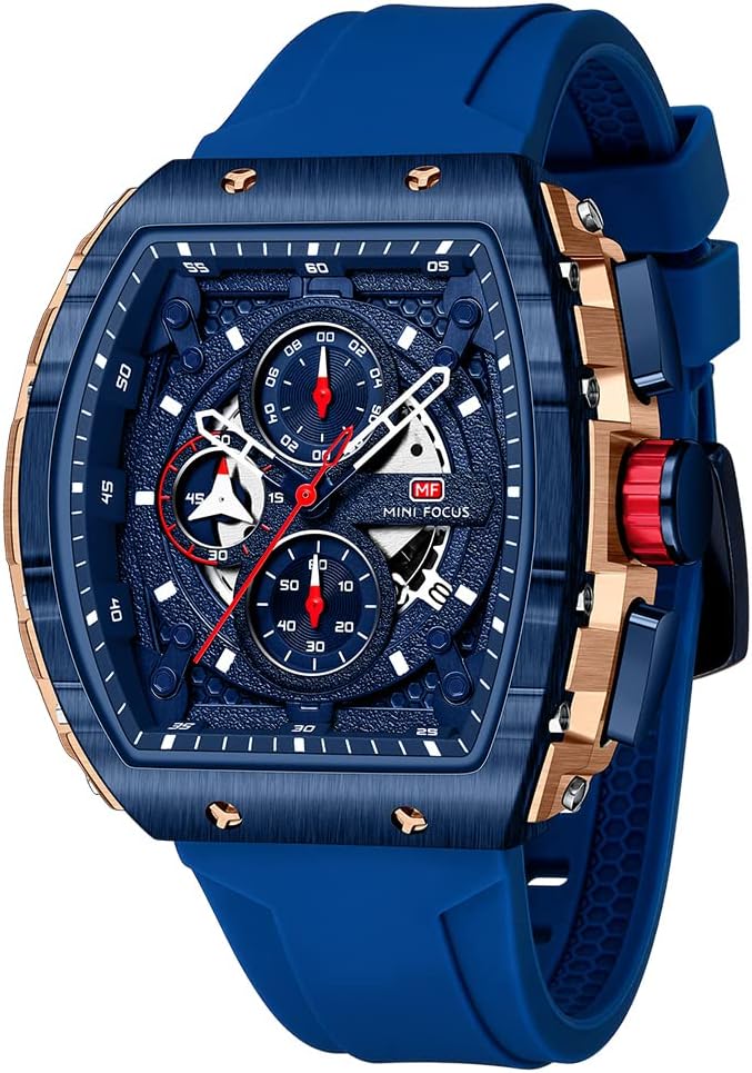 Mini Focus Men's Watch: Sporty Chronograph with Luminous Features