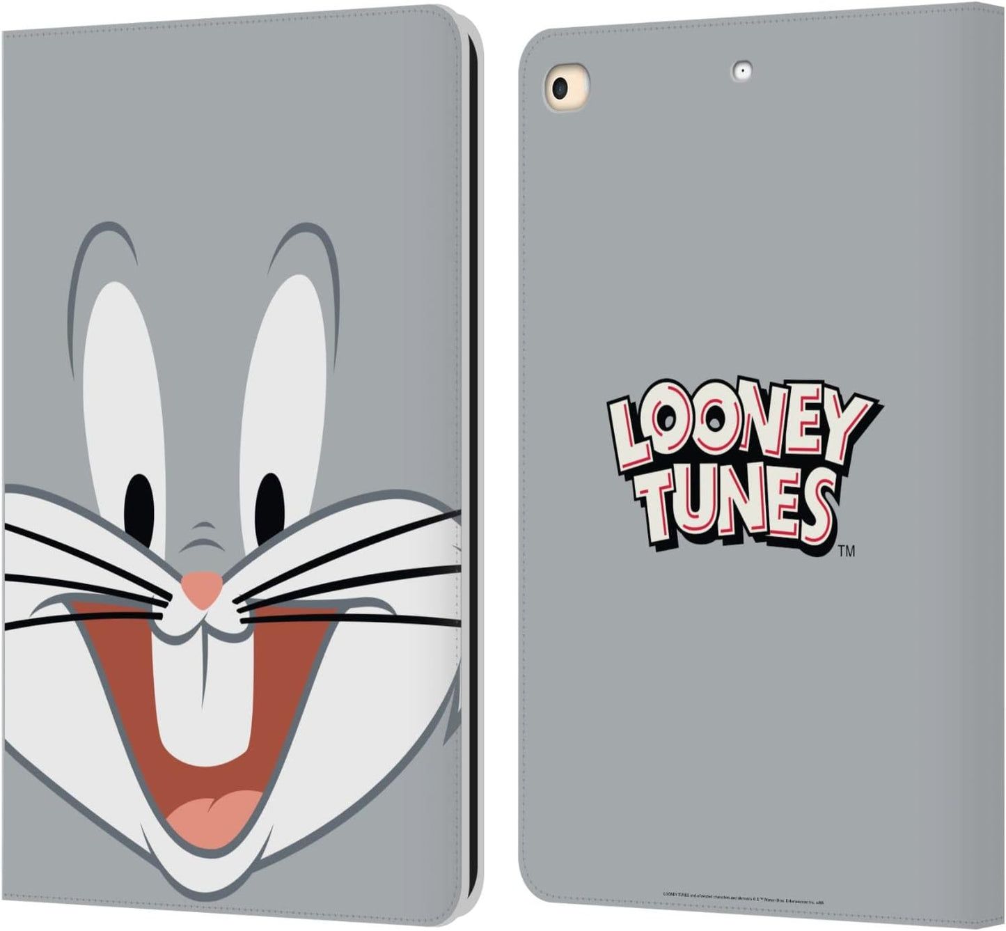Looney Tunes Bugs Bunny Full Face Leather Wallet Case for iPad
