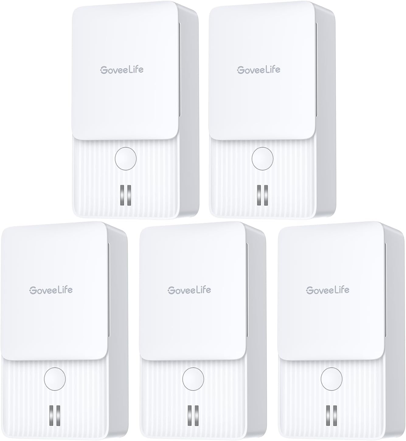 GoveeLife Water Leak Detectors 5 Pack with 100dB Alarm System